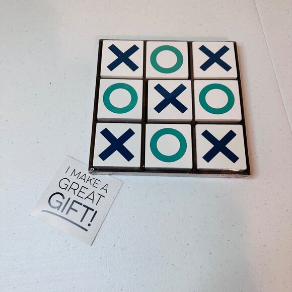 SEALED Tic Tac Toe Game Set Fun Family Activity Blue & Green Colors - Picture 6 of 7